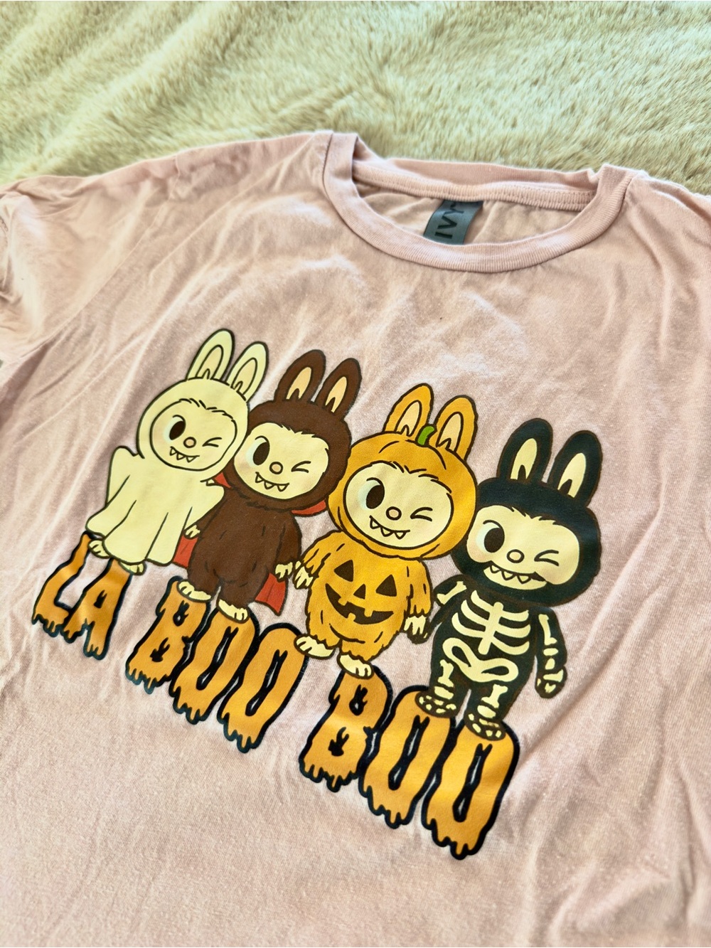 Kids Pink “LA Boo Boo" Halloween Tee